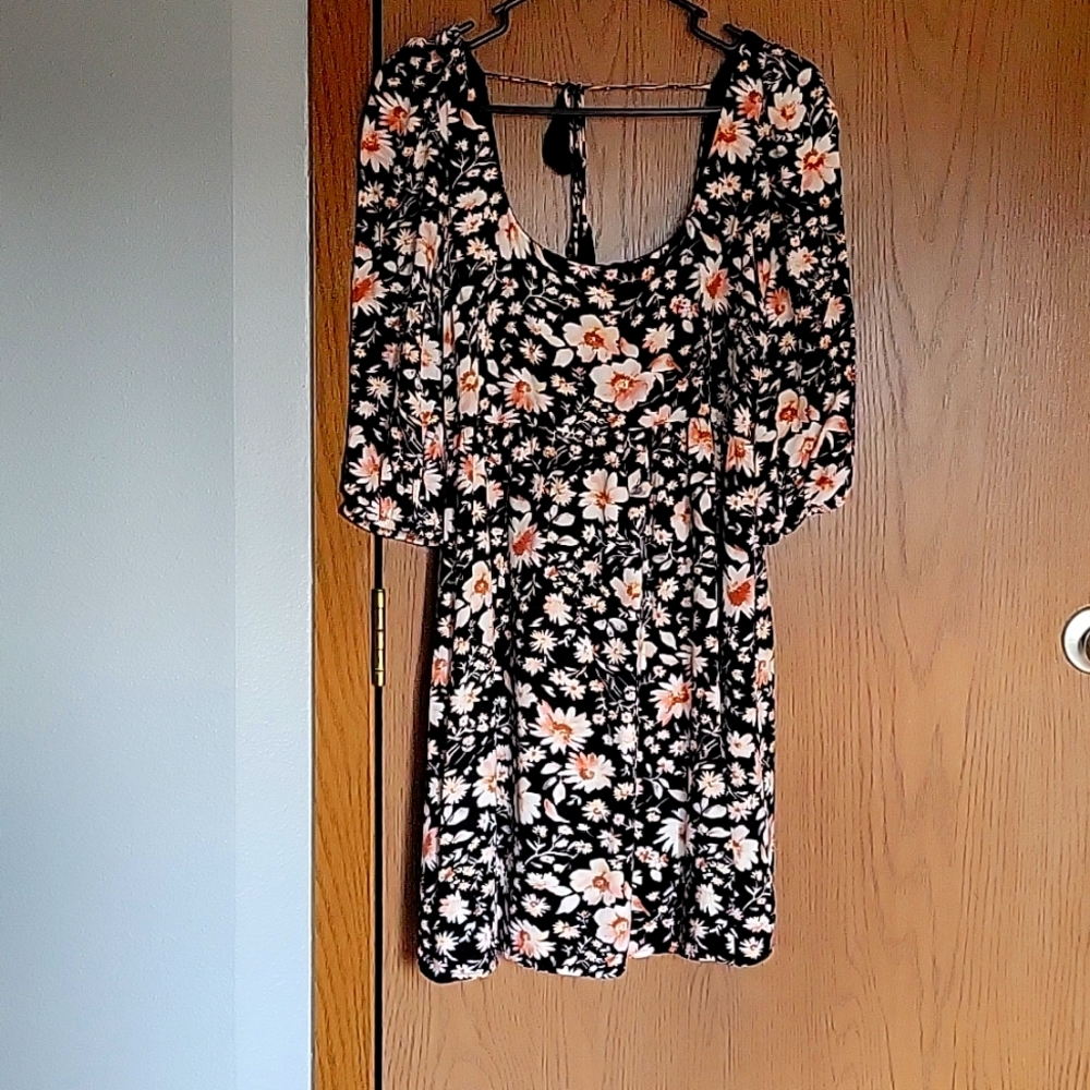 Tie Back Mini Dress